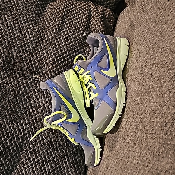 Nike In-Season Trainer TR2 Gray/Blue/neon yellow #525737-005 Size 6.5 Women’s - Picture 3 of 9